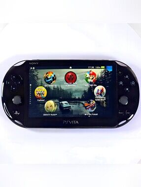 Sony PS Vita 2000 Black Handheld Console | Plug & Play | Accessories & Content